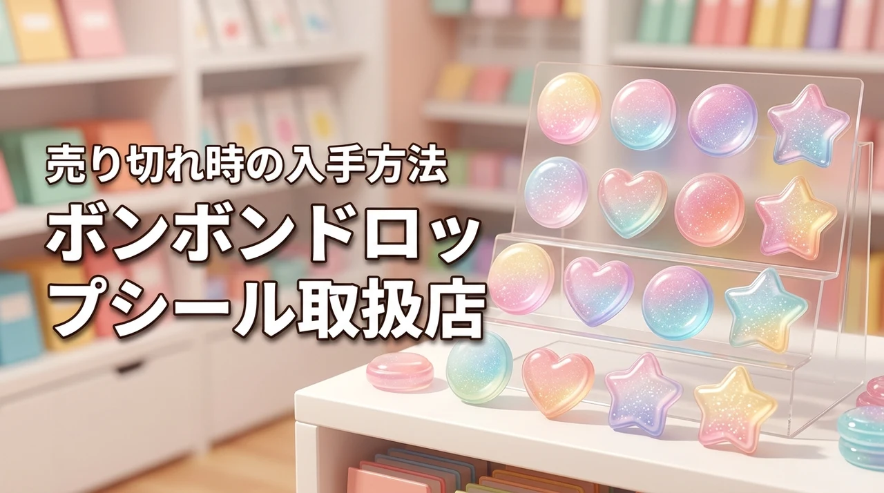 人気のボンボンドロップシールはどこで買える？売り切れ時に確実に手に入れる方法