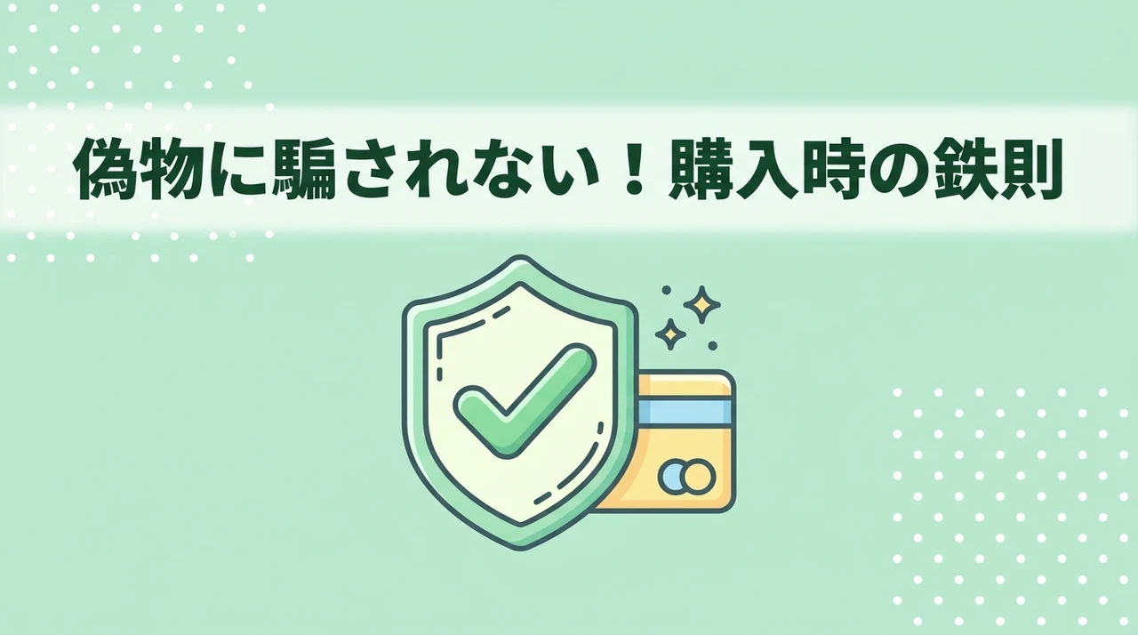 偽物を避ける！購入時の注意点
