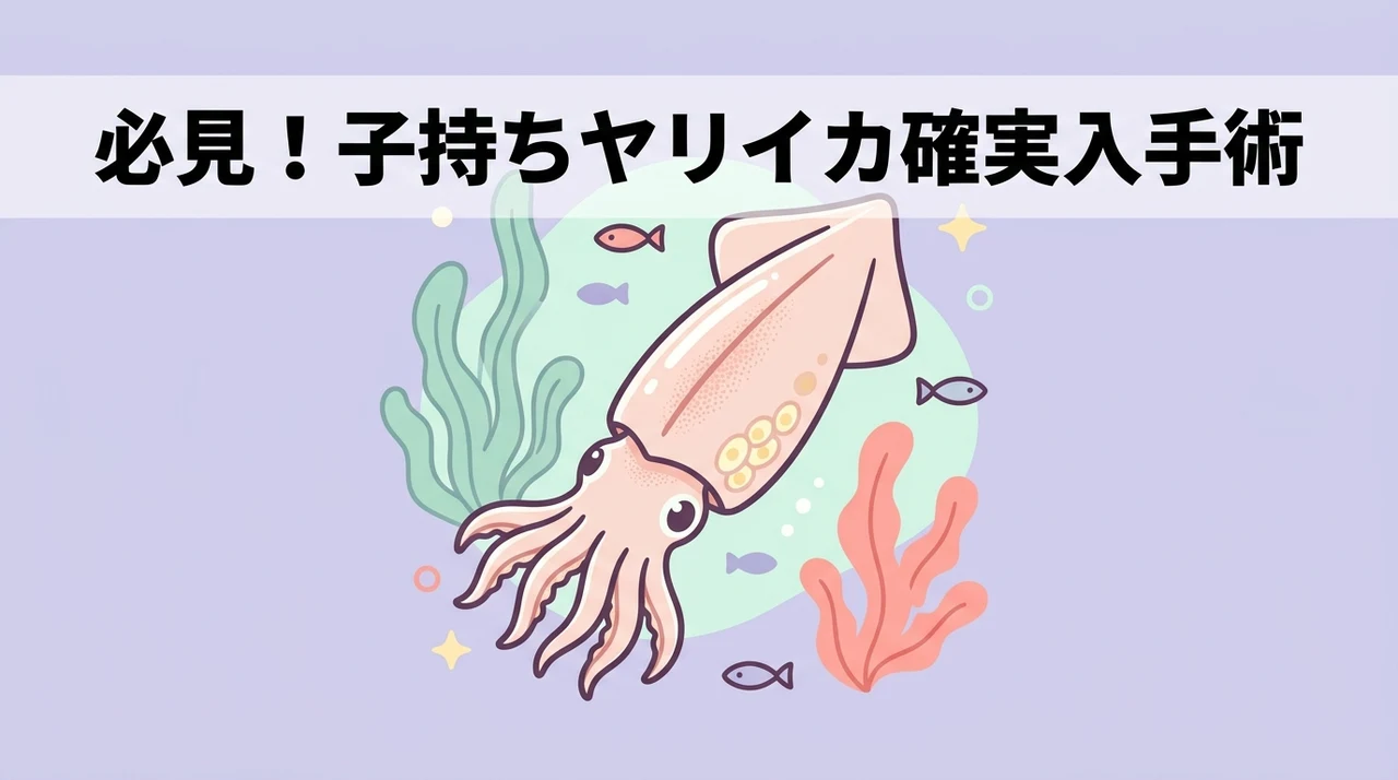 子持ちヤリイカを確実に入手する方法