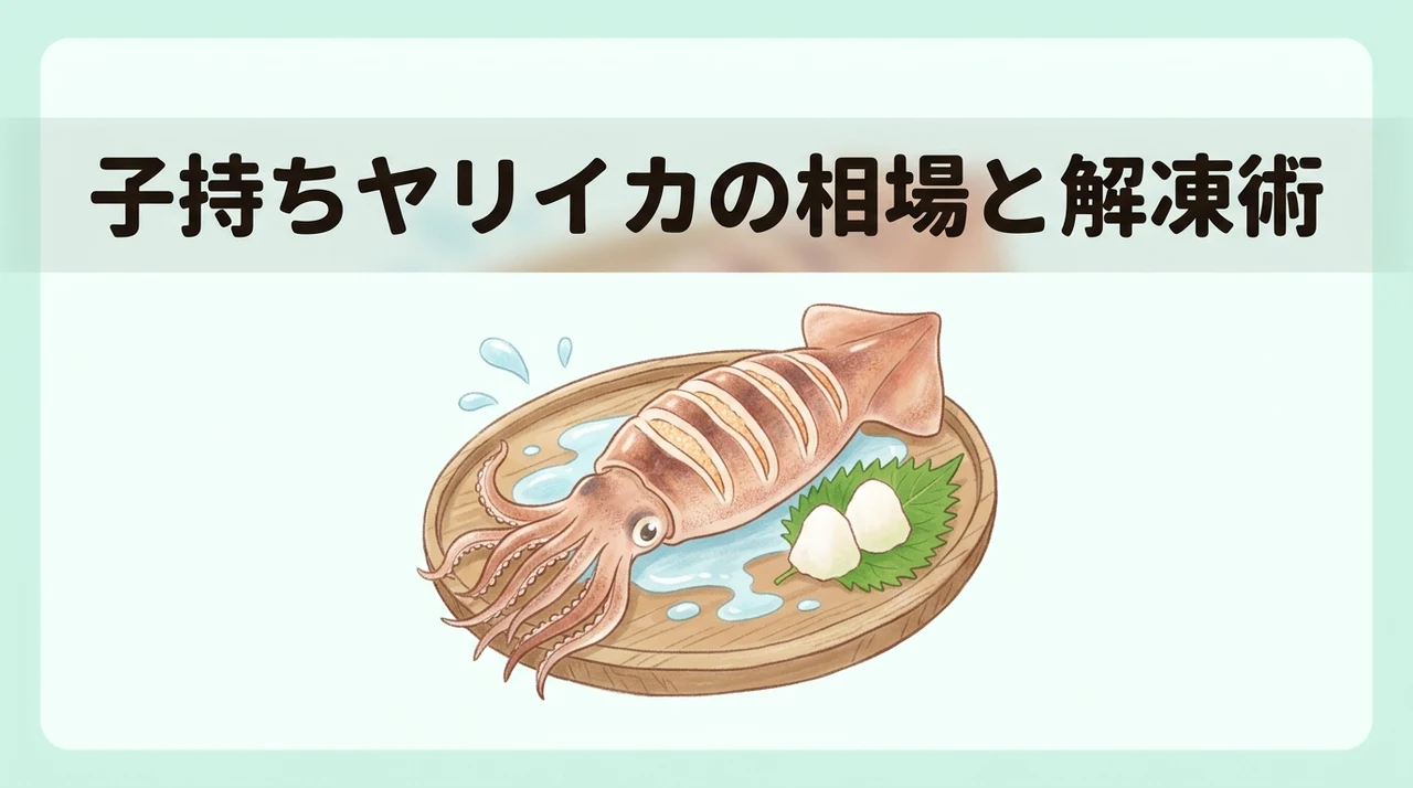 子持ちヤリイカの値段や解凍の注意点