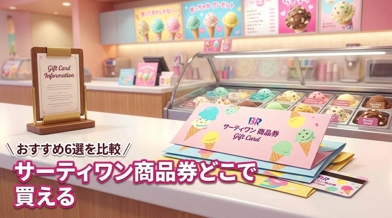 サーティワンの商品券はどこで買える？販売店や通販などおすすめ6選を比較