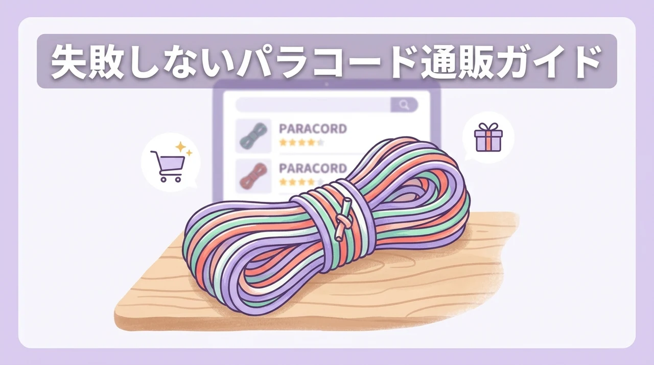 パラコードを通販で買う方法とおすすめ商品