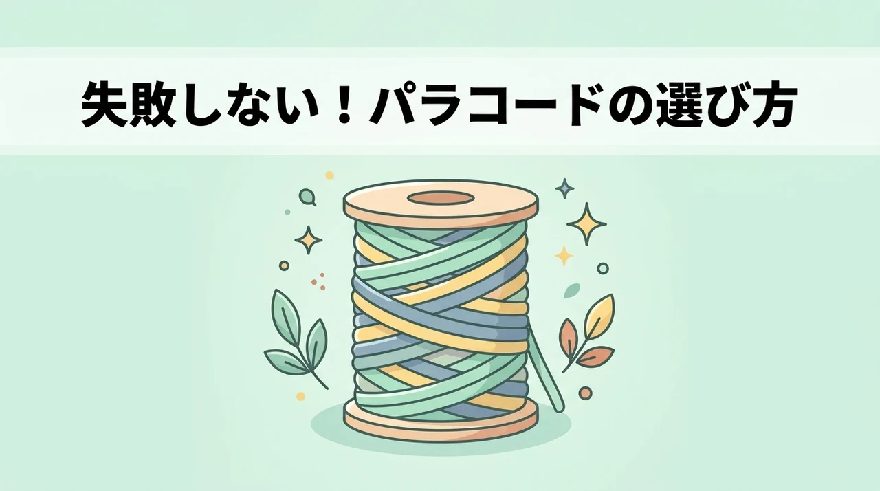 失敗しないパラコードの選び方と注意点