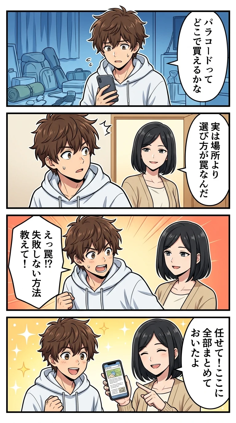 パラコード どこで買える