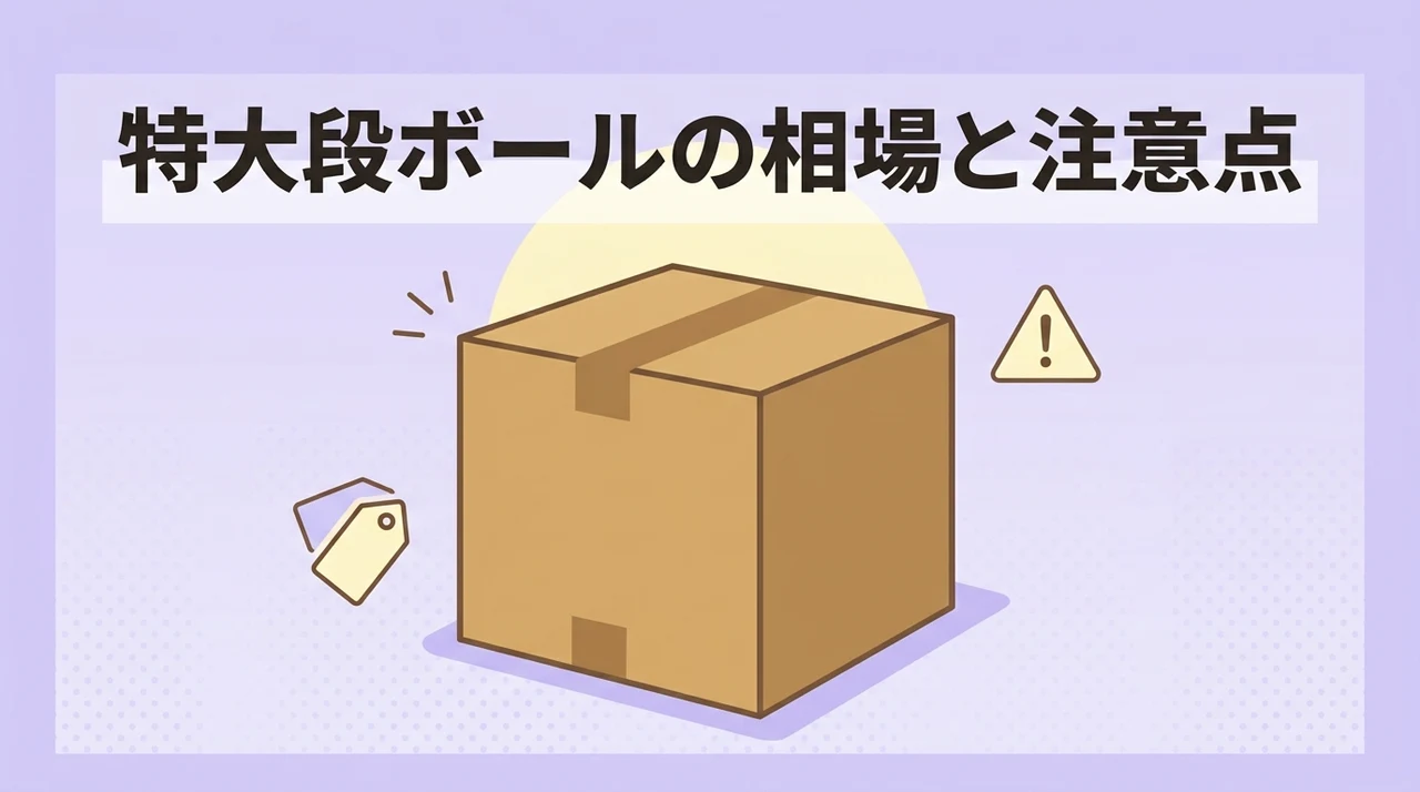 大きい段ボールの値段や注意点