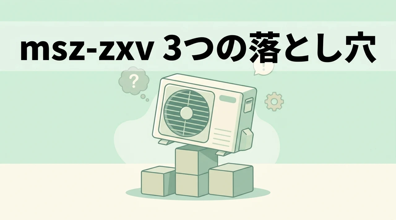 msz-zxvを選ぶデメリット3つのイメージ画像（実物を確認できない・ポイント還元の欠如・工事手配の手間）