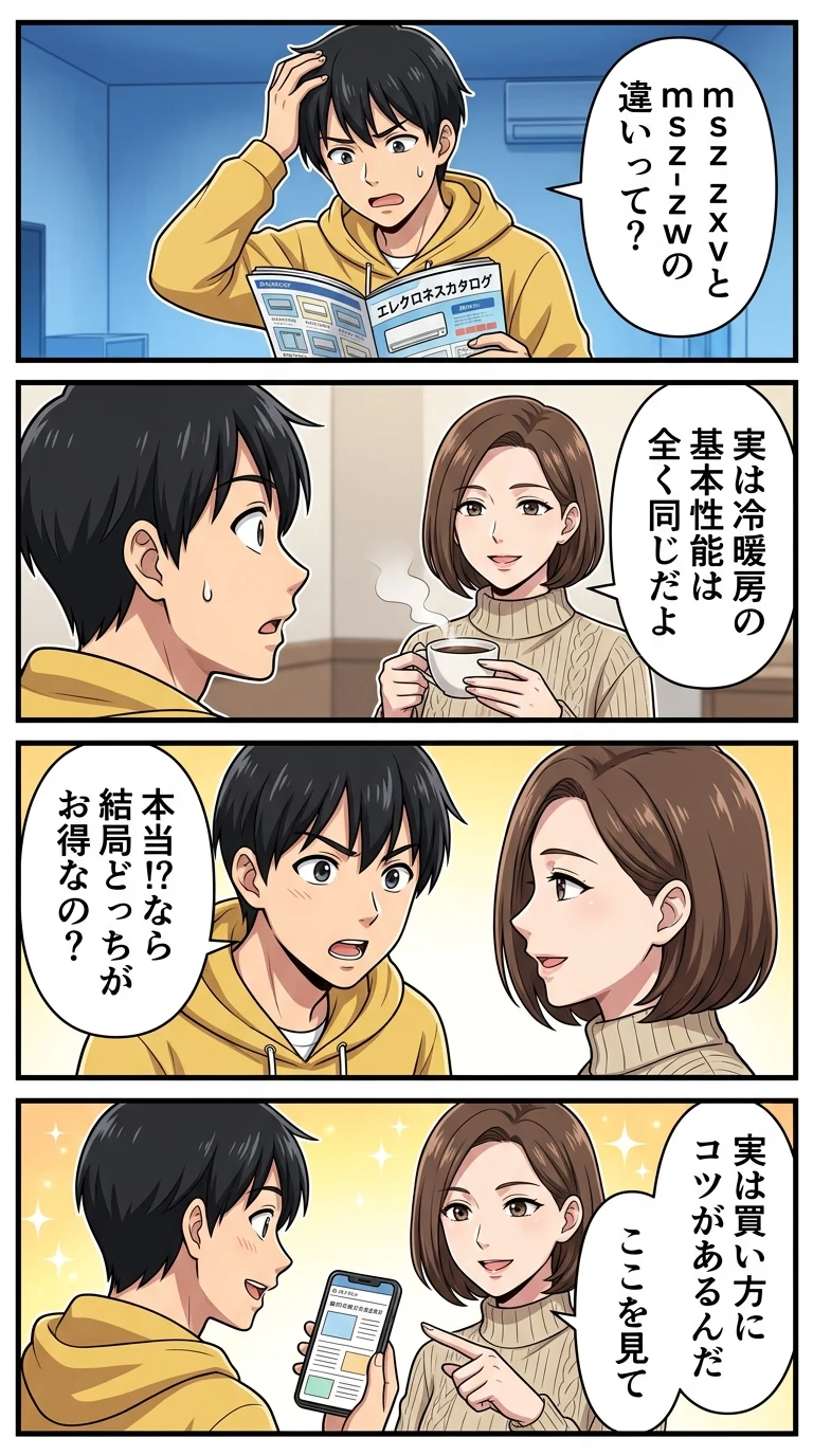 msz zxv msz-zw 違い
